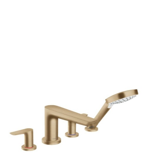 Vanová baterie Hansgrohe Talis E se sprchovým setem kartáčovaný bronz 71748140 Hansgrohe