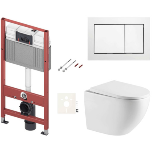 Závěsný wc set do lehkých stěn / předstěnová SAT SIKOTSREX67400 SAT