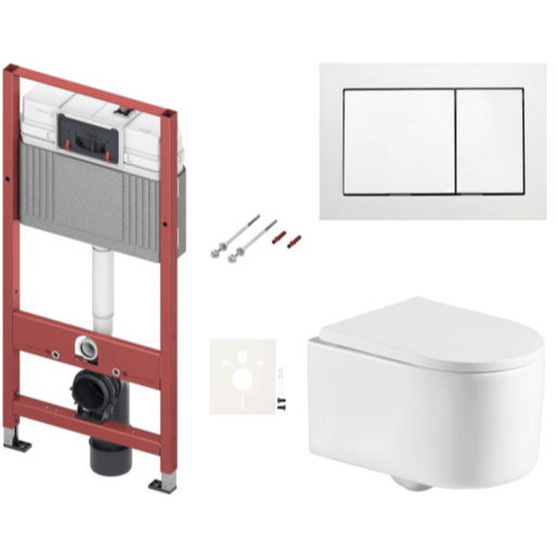 Závěsný wc set do lehkých stěn / předstěnová SAT SIKOTSTOR72400 SAT