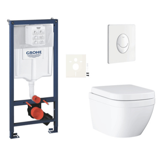 Závěsný wc set do lehkých stěn / předstěnová montáž GROHE Euro Ceramic SIKOGRSEUSASH0 Grohe