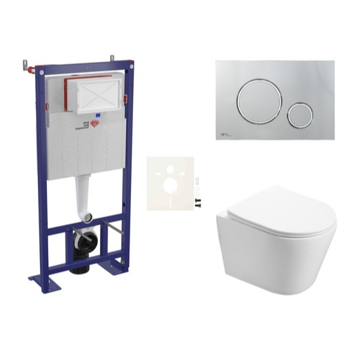 Cenově zvýhodněný závěsný WC set SAT do lehkých stěn / předstěnová montáž+ WC SAT Infinitio SIKOSSIN71 SAT