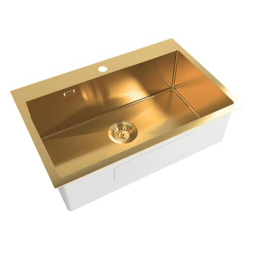 Dřez SAT Aurum zlatá SATSINK6845BG SAT