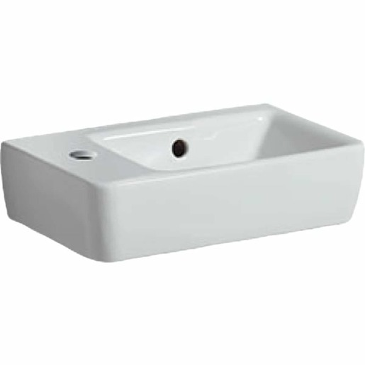 Geberit Selnova Compact umývátko selnova 40x25 cm otvor pro baterii vlevo 501.518.00.7 Geberit