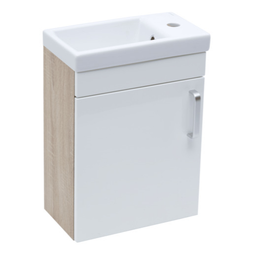 Koupelnová skříňka s umyvadlem Naturel Vario Dekor 40x50x22 cm bílá lesk VARIO240DBBL Naturel