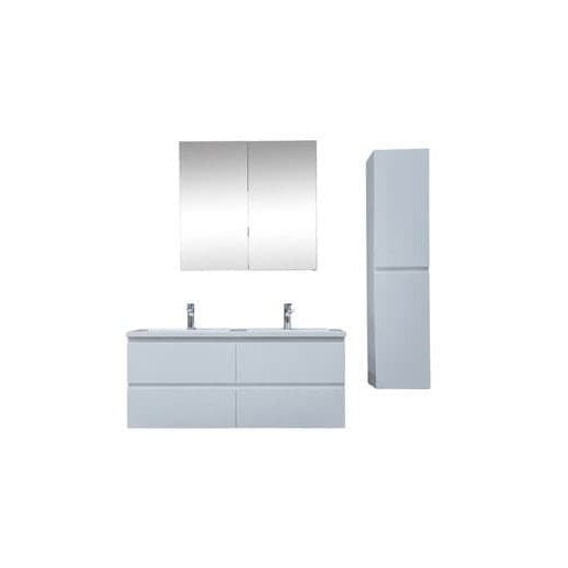 Koupelnová skříňka s umyvadlem SAT B-Way 119x50x45 cm bílá lesk KSETBWAY20 SAT