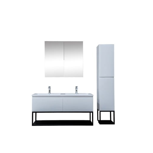 Koupelnová skříňka s umyvadlem SAT B-Way bílá lesk KSETBWAY13 SAT