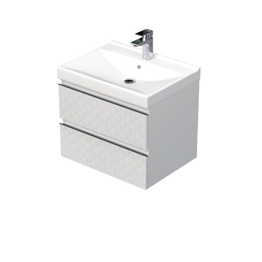 Koupelnová skříňka s umyvadlem SAT Cube Way 60x47