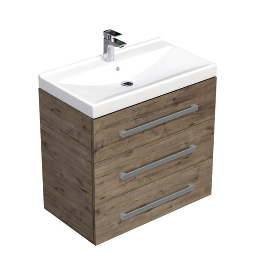 Koupelnová skříňka s umyvadlem SAT Cube Way 80x76