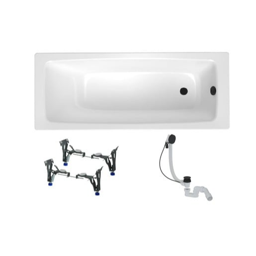 Obdélníková vana SAT Feel 150x70 cm smaltovaná ocel levá i pravá SATBVFEEL1508 SAT