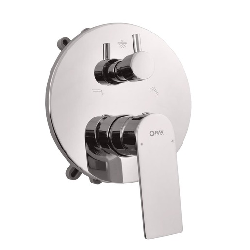 RAV SLEZÁK Nil vanová baterie včetně podomítkového tělesa chrom NL185BOX RAV SLEZÁK