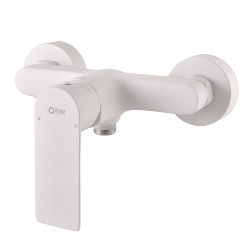 Sprchová baterie RAV SLEZÁK Nil bez sprchového setu 150 mm matná bílá NL181.5BMAT RAV SLEZÁK