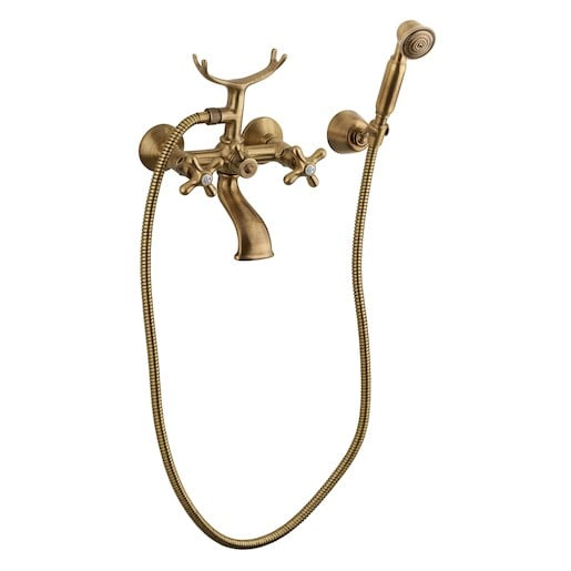 Vanová baterie Paffoni Ricordi se sprchovým setem 150 mm bronz IR023BR Paffoni