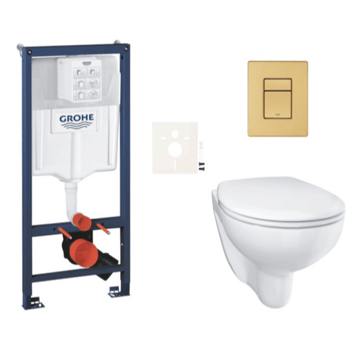 Závěsný wc set do lehkých stěn / předstěnová montáž GROHE Bau Ceramic SIKOGRSBAUSCGN0 Grohe