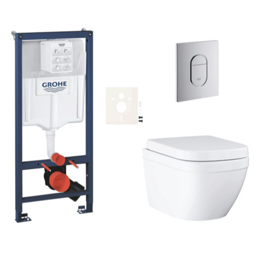 Závěsný wc set do lehkých stěn / předstěnová montáž GROHE Euro Ceramic SIKOGRSEUA Grohe