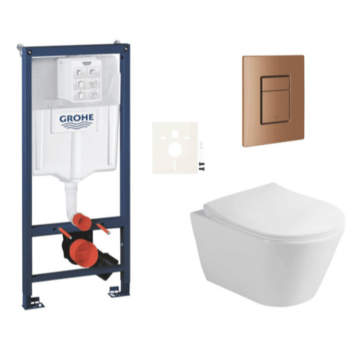 Závěsný wc set do lehkých stěn / předstěnová montáž Glacera Ava SIKOGRSAVASCDL0 Grohe