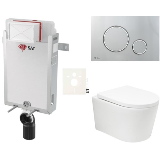 Závěsný wc set k zazdění SAT BREVIS SIKOSZBRTOR71