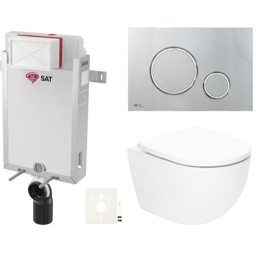 Závěsný wc set k zazdění SAT Fusion SIKOSZTORFU71