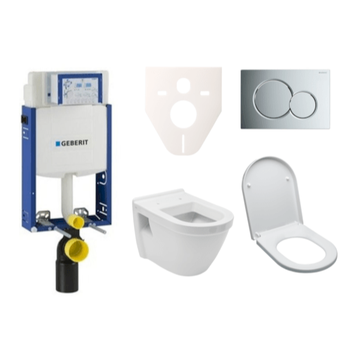 Cenově zvýhodněný závěsný WC set Geberit k zazdění + WC VitrA S50 SIKOGE2V2 VitrA