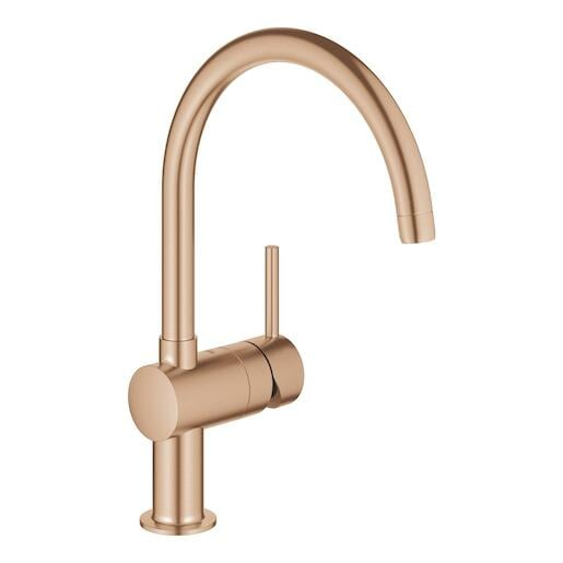 Dřezová baterie GROHE Minta s otočným raménkem kartáčovaný Warm Sunset 32917DL0 Grohe