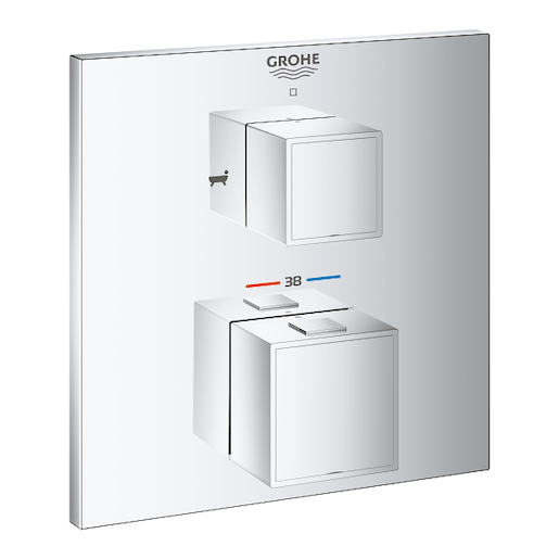 Grohe Grohtherm Cube termostat bez podomítkového tělesa chrom 24155000 G24155000 Grohe