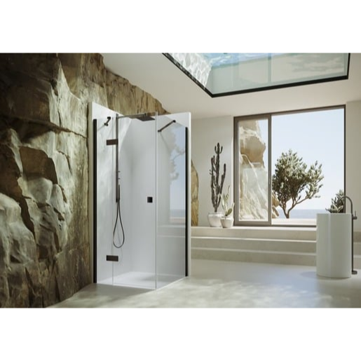 Hüppe SolvaPro s nástěnnou lištou křídlové dveře s pev. segm. solvapro 7T0302.123.322 Hüppe