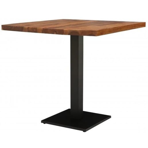 Jídelní stůl s kovovými nohami 80x80 cm z masivu palisandr TP-80 Indický nábytek