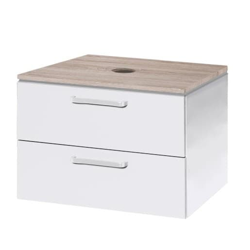 Koupelnová skříňka pod umyvadlo Naturel Vario Dekor 69x45 cm bílá VARIODESK75ZBIBL Naturel