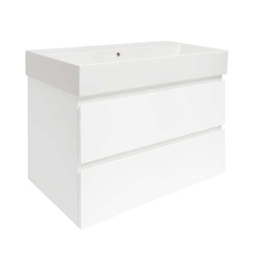 Koupelnová skříňka s umyvadlem SAT B-Way 79x50x45 cm bílá lesk BWAY280WU2BI SAT