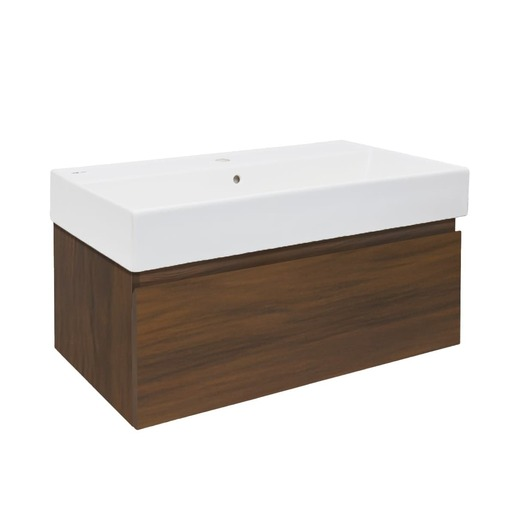 Koupelnová skříňka s umyvadlem SAT B-Way 80x30x45 cm ořech mat BWAY80NUTU2 SAT