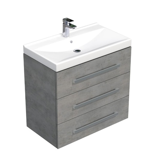 Koupelnová skříňka s umyvadlem SAT Cube Way 80x76