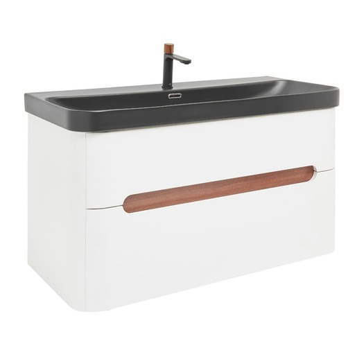 Koupelnová skříňka s umyvadlem a baterií SAT Fusion 97