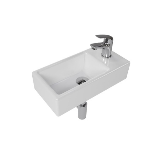 Koupelnový set pravého závěsného umývátka Brevis 40