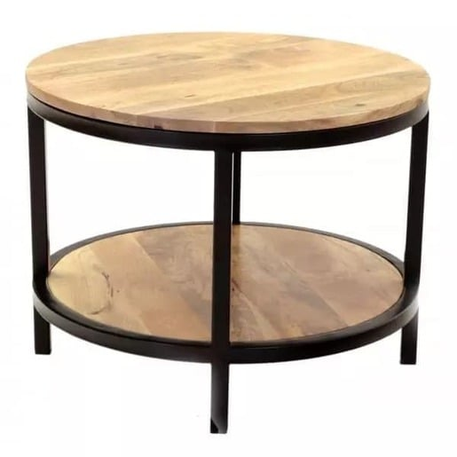 Kulatý konferenční stolek Retro 60x45x60 cm z indického masivu mango RETRO-COF3 Retro
