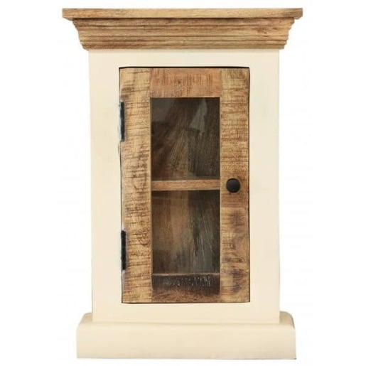 Nástěnná skříňka do koupelny Agni 40x60x15 cm z masivu mango AGNI-SN Agni