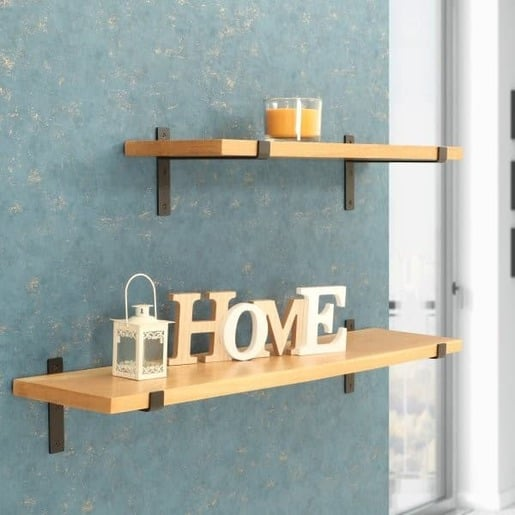 Police na zeď s konzolí Lara 100 cm palisandr LARA-DUB 100 Lara