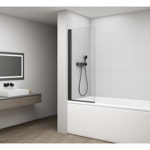 Polysan Rota vanová zástěna 150x65 cm černá FB650 Polysan