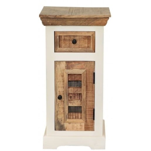 Skříňka do koupelny Agni 40x80x35 cm z masivu mango AGNI-SD Agni