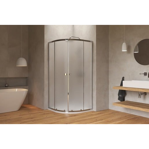 Sprchový kout čtvrtkruh 90x90 cm SAT Project SATBKMUS90CRCH SAT
