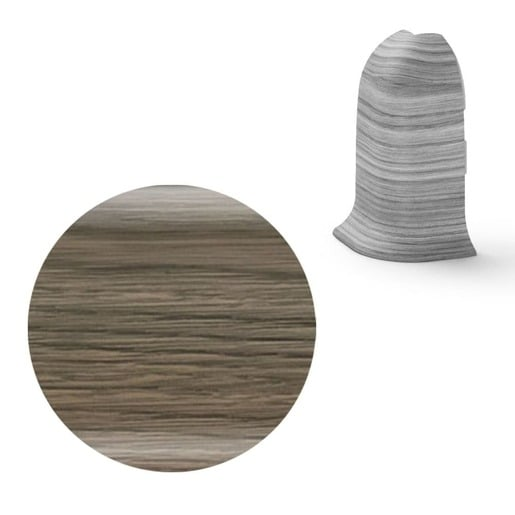 Vnější roh k soklu Naturel dub Bourbon černý