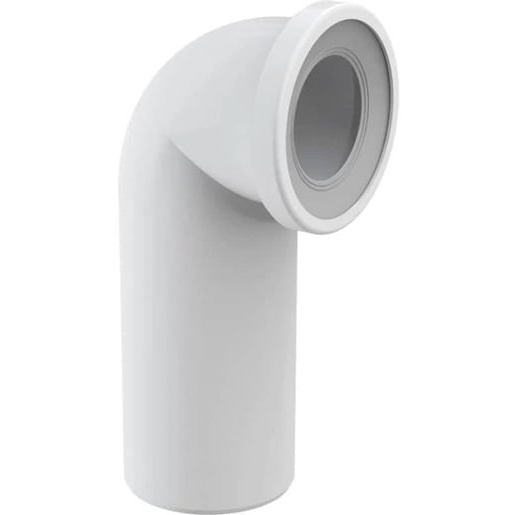 WC dopojení koleno 90° bílé KK90000 Plast Brno