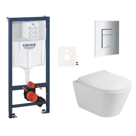 Závěsný wc set do lehkých stěn / předstěnová montáž Glacera Ava SIKOGRSAVASCP00 Grohe