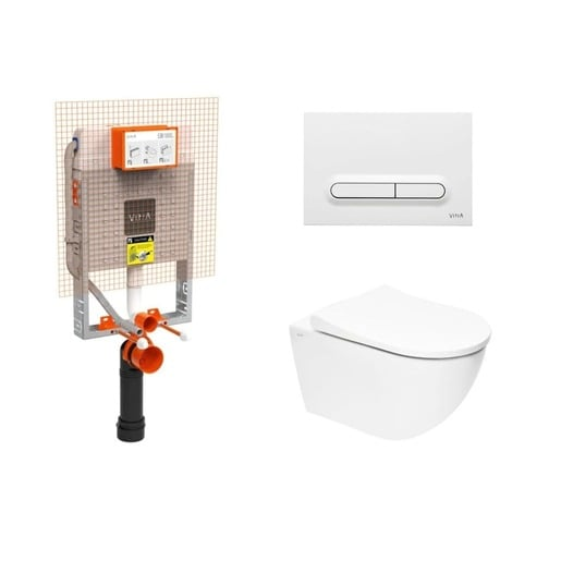 Závěsný wc set k zazdění Vitra S60 SIKOVZW3