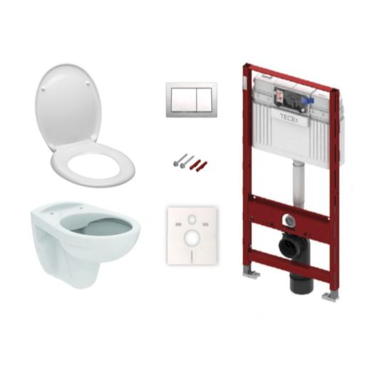 Cenově zvýhodněný závěsný WC set TECE do lehkých stěn / předstěnová montáž+ WC S-Line S-line Pro KMPLSIKOTSCR Tece