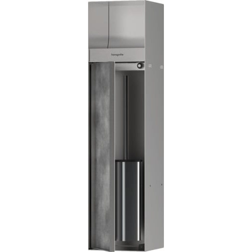 Držák Hansgrohe XtraStoris Rock s dvířky nerez 56062800 Hansgrohe