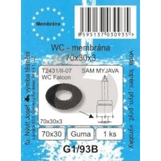 G1/93B membrána wc 70x30x3 G193B Multi