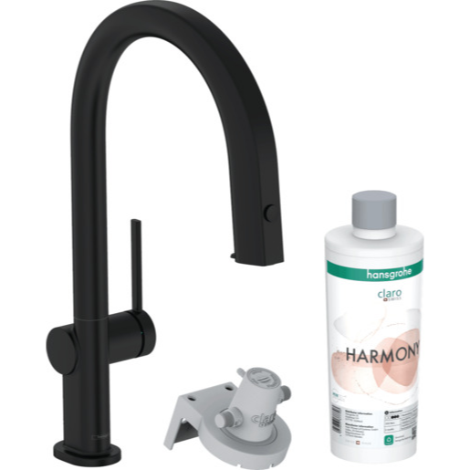 Hansgrohe Aqittura dřezová baterie bez výpusti matná černá 76 800 670 Hansgrohe