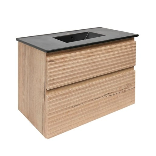 Koupelnová skříňka 2 zásuvková s umyvadlem Naturel Savona 78x53x44