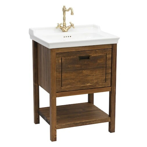 Koupelnová skříňka s umyvadlem Naturel Country 65x85x53 cm palisandr COUNTRY65ZPA Naturel