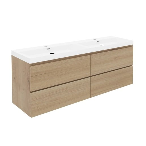 Koupelnová skříňka s umyvadlem SAT B-Way 119x50x45 cm dub mat BWAY2120OAKU4 SAT