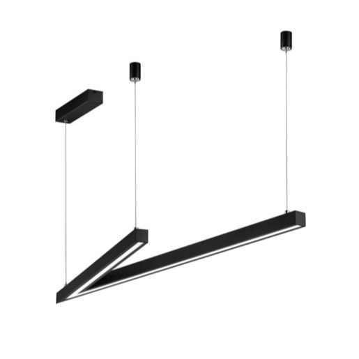 LED závěsné osvětlení Cinque Cicanto černá 375010132